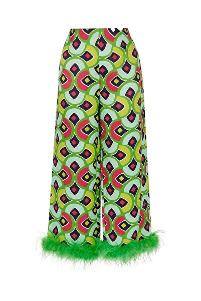 Nocturne Otriş Tüy Detaylı Pantolon