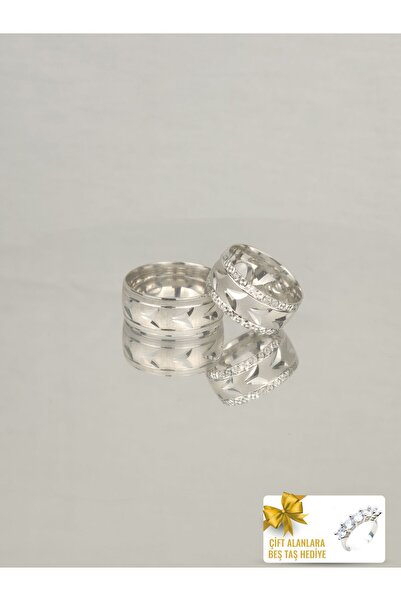 Twem Silver Denizaltı Rüyası Zarif Ahenk 925 Ayar Gümüş Alyans Çift Alıma Beştaş Hediye (TEK YÜZÜK FİYATIDIR)