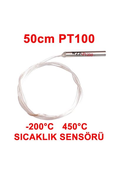Genel Markalar Pt100 Platinyum Isı Sıcaklık Sensörü 50cm Su Geçirmez -200c To...