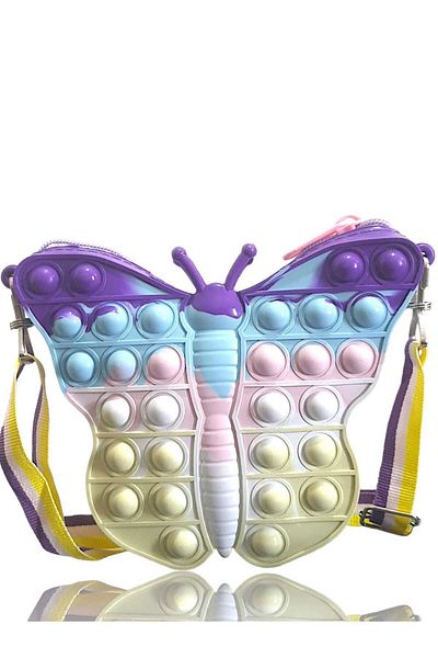 allwear Geantă Popit din Silicon Model Fluture