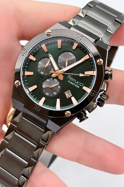 Ferrucci Function Steel Cord Men's Wristwatch