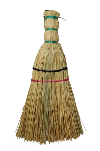 Efsoon Organics Natural Small Brush Sweeper Weed Sweeper Decorative