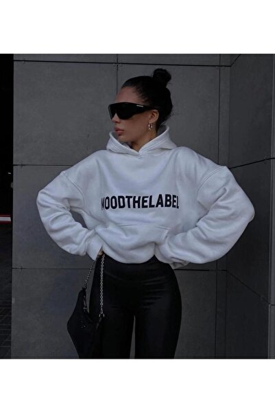PALPİTO White Mood The Label Štampano 3 Thread K Sa kapuljačom Ženska majica ...
