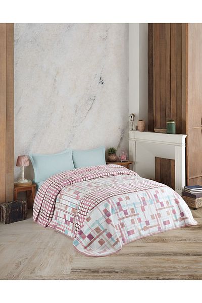Kristal By Taç Pink Single Thick Blanket - Ivan