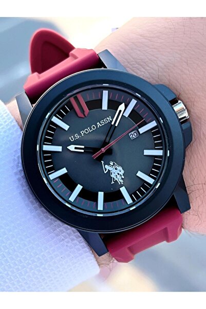 U.S. Polo Assn. U.S. Polo Assn 5 Atm Water Resistant Men's Sports Wristwatch - Silicone Cord, Uspa.1029.B03