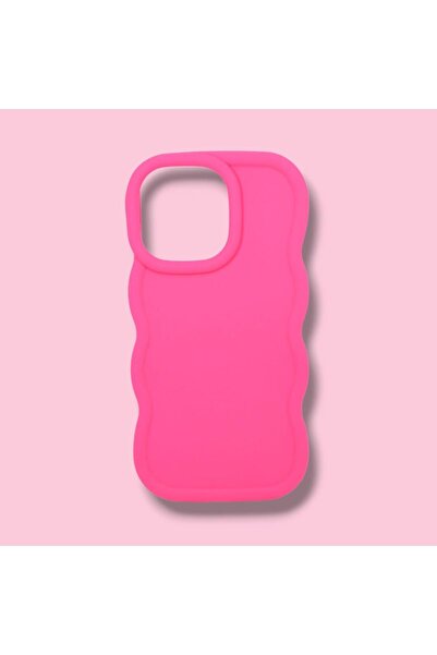 Turkuaz IPHONE 15 PRO; KENARI DALGALI, DARBE ÖNLEYİCİ LÜKS SİLİKON KILIF