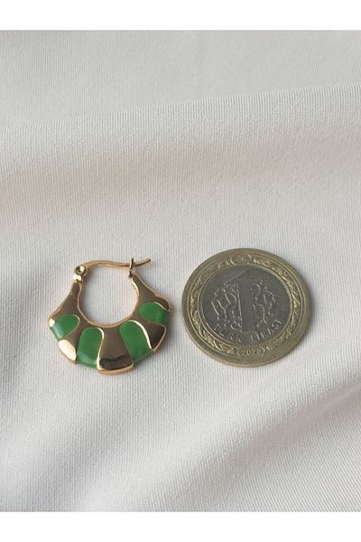 Siya Silver Women's Earrings-7 Model - Tarnish Stainless Steel, Gold Color and Enamel, Different Color Options