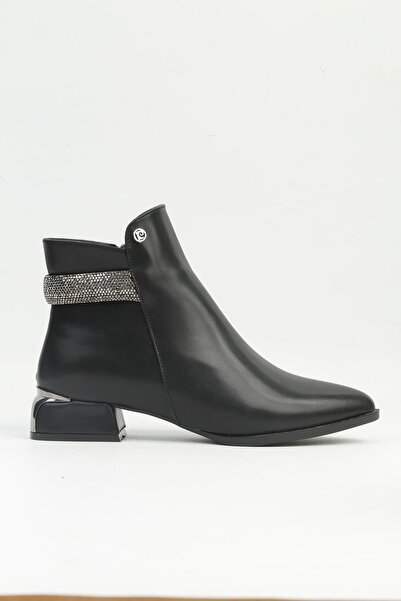 Pierre Cardin ® | PC-54016 Kadın Siyah Cilt Bot