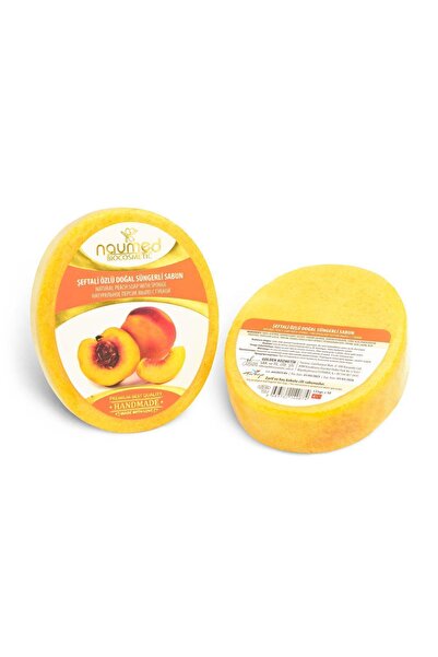 NAUMED صابون إسفنجي طبيعي بخلاصة الخوخ (يساعد على إصلاح البقع والساقين بالفرا...
