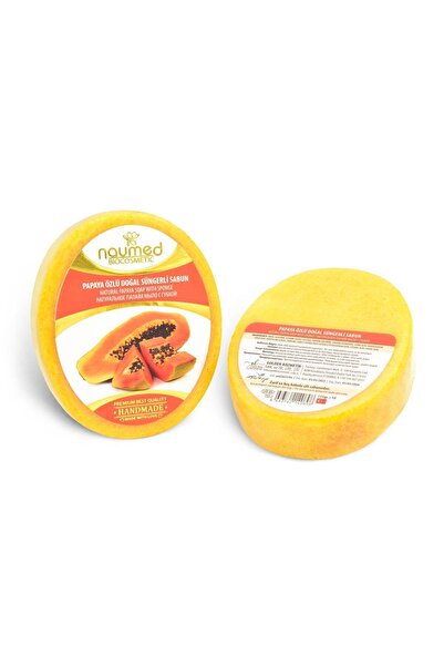NAUMED صابون إسفنجي طبيعي بخلاصة البابايا (يساعد على إصلاح البقع والساقين بال...