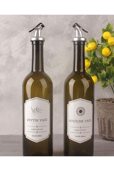 Herza House Glass Oil Pot 2 Pack