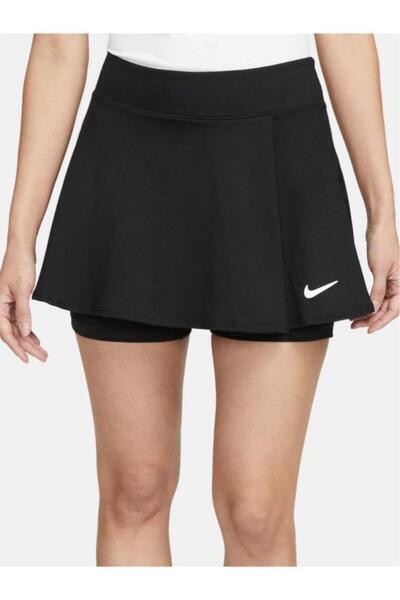 Nike Dh9552-010 W Nkct Df Vctry Skrt Flouncy Black Women's Tennis Skirt
