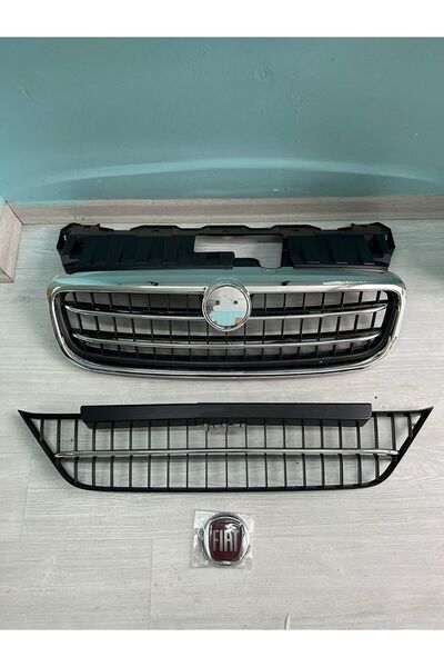 VANPRES Fiat Linea Ön Panjuru Izgarası Ve Tampon Panjuru Izgarası Komple Kromlu Set (735547956)(735578615)