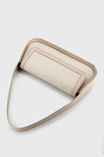 LUNABLU Baguette Bag with Fabric Detailed Cover