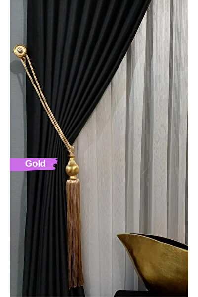 Morgri Lüx Fon Veya Tül Perde Bağlama Aparatı Kornişe Takmatik Perde Tutucu P...