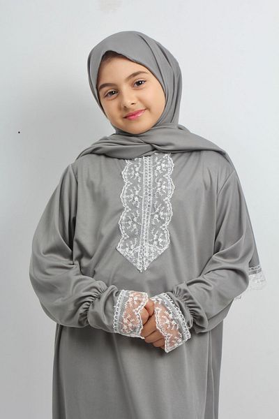 Kutay Collection Stylish Medium Length Prayer Dress for Girl - Anti-Sweat Young Ferace
