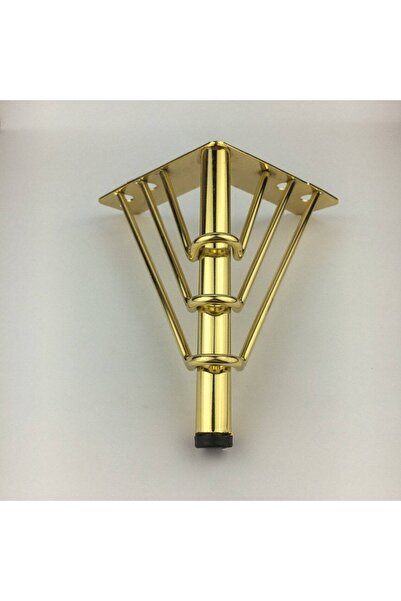 ALBATROS 18 cm Venus Model Gold Metal Furniture, Cabinet, Armchair, Tv Unit Legs (4 Pcs)