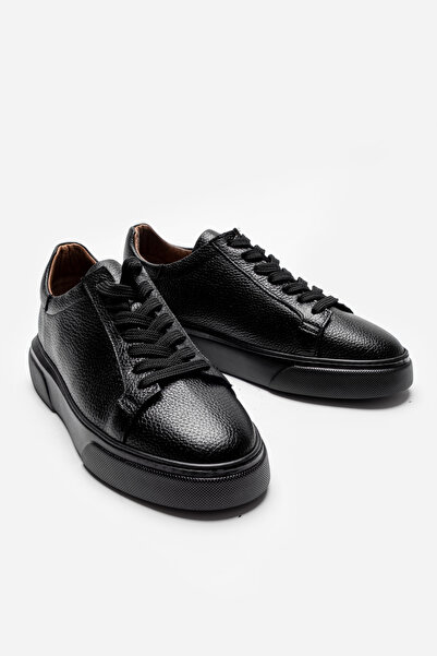 LUSIVE Pantofi casual pentru bărbați - Negru, 100% piele naturală , Ultra con...