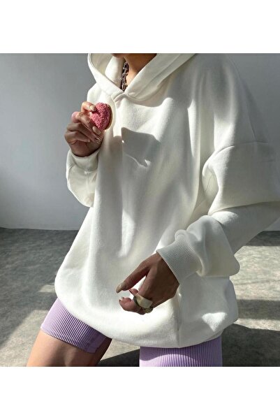 NO 601 Γυναικεία φούτερ με κουκούλα από ύφασμα με κουκούλα με 3 κλωστές