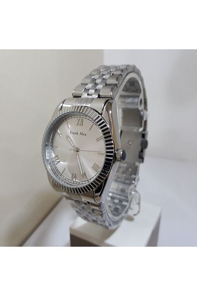Frank Alex Fx.l11389.05 Silver Color Stainless Steel Band Wrist Watch
