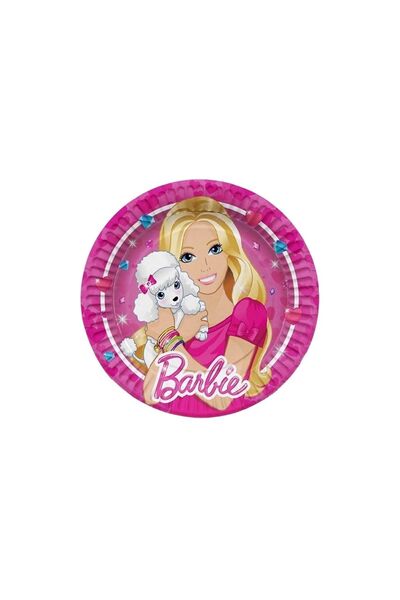 Barbie Barbi 8 li Tabak doğum günü parti malzemeleri