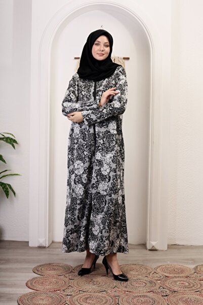 Kutay Collection Women's Hijab Ferace - Winter Pocket Design