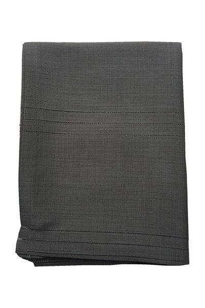 erciyesceyiz مفرش طاولة قماش كتان أسود مقلم 160*220 سم