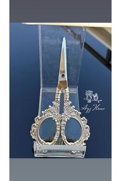 AYZ HOME Silver Engagement Ribbon Scissors - Promise Engagement Tray Decor