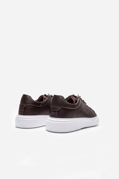 LUSIVE Brown 100% Genuine Leather Ultra Comfortable Men's Casual Shoes Luass25Al0040