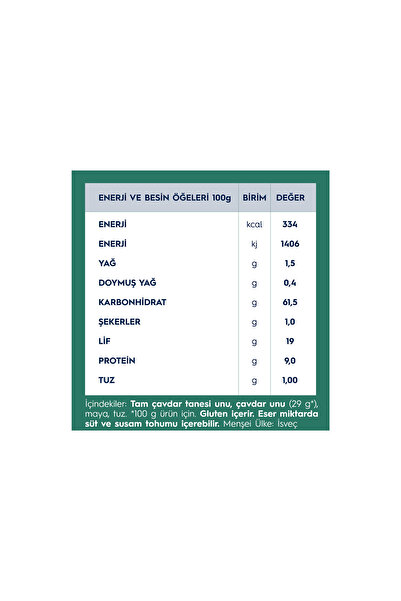 Wasa Sade Gevrek Ekmek Original x 2 adet