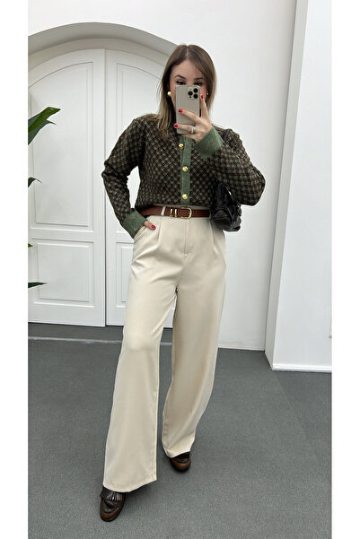 Narferita Παντελόνι Quentin Pleated Palazzo Fabric