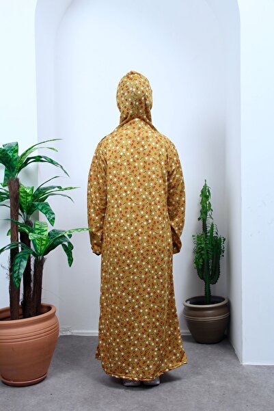 Kutay Collection Mevsimlik Çocuk Namaz Elbisesi Çiçek Desenli, Genç Ferace, Terletmeyen Namaz Kıyafeti