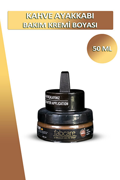 Fabcare Cam Kavanoz Kahve Krem Deri Ayakkabı Boyası
