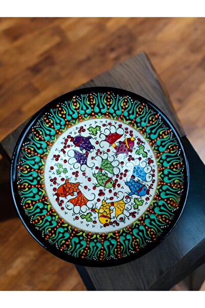 qtahya homes queen of kütahya Dekoratif Kase 15 Cm el yapımı özel kabartma seri