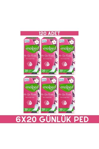 Molped Every Day Freshness 20 Pack Daily Pad X6 Pieces