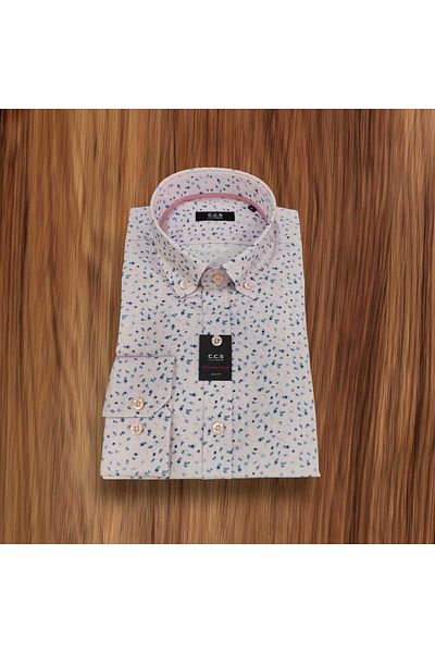 Sarar Ccs Sarar Elisa Print Pattern Slimfit Shirt