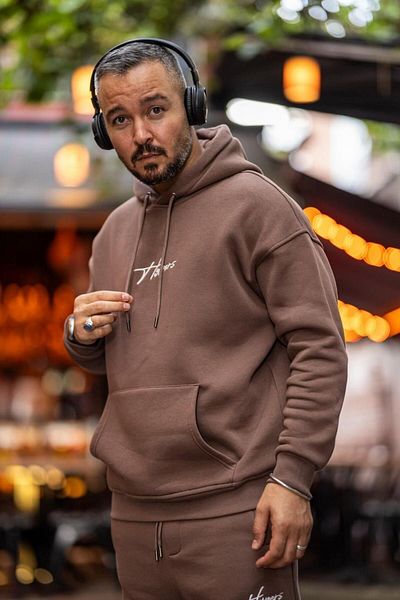 HYPERS Signature Cocoa Hooded Oversize Sweatshirt
