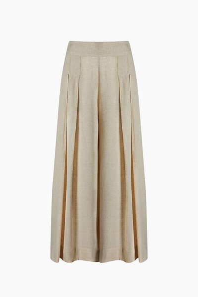 İKİKIZ Linen Look Comfortable Cut Trousers