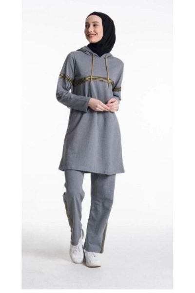 CNG MODA Gray Hijab Tracksuit Set