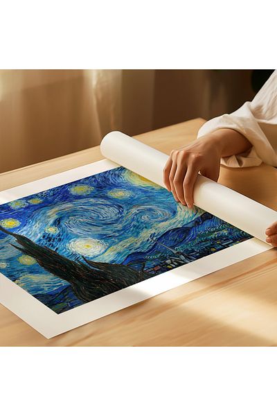 ARTHOUSECOLLECTIVE Αφίσα Van Gogh - The Starry Night - Αφίσα Starry Night - Αφίσα χωρίς πλαίσιο σε μεγέθη ζωγραφικής