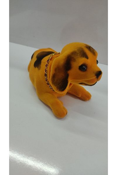 GÖNÜL Dog Waving Head Car Ornament Orange -001236