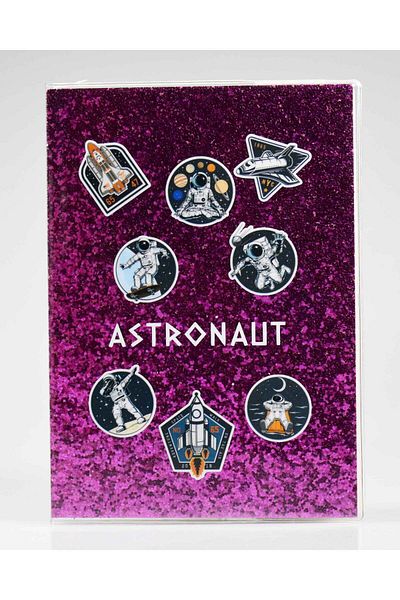 4nio Caiet cu sclipici astronaut - MOV