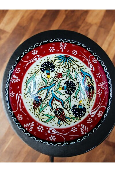 qtahya homes queen of kütahya Dekoratif Kase 15 Cm el yapımı özel kabartma seri