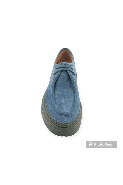 MİLONEK 2310015141308   Men's Denim Suede Casual Lace-Up