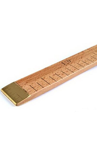 SAKASHİ Wooden Ruler 1 Meter (100 cm) Wooden Texting