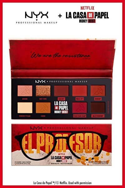 NYX Professional Makeup La Casa De Papel El Professor Palette Far Paleti