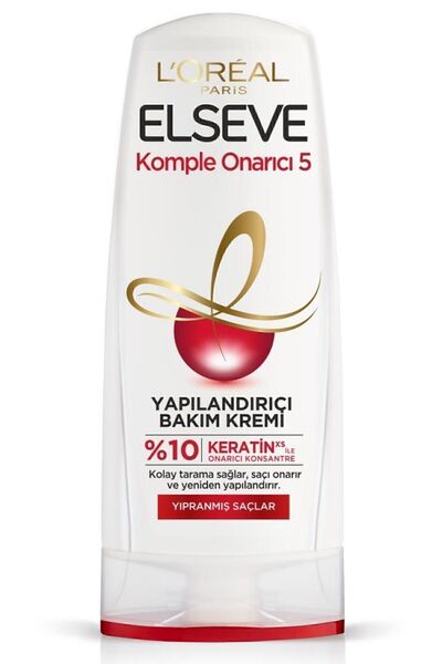 ELSEVE Komple Onarıcı 5 Yapılandırıcı Saç Kremi 360 ml 3'lü Onarıcı Saç Bakım Seti