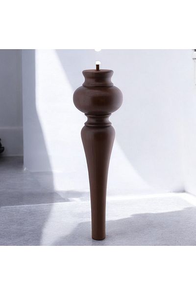 Badem10 Picior de masă de cafea din plastic picătură 42 cm model din lemn picior de masă de cafea picior de masă de cafea în jos picioare de mobilier 1buc