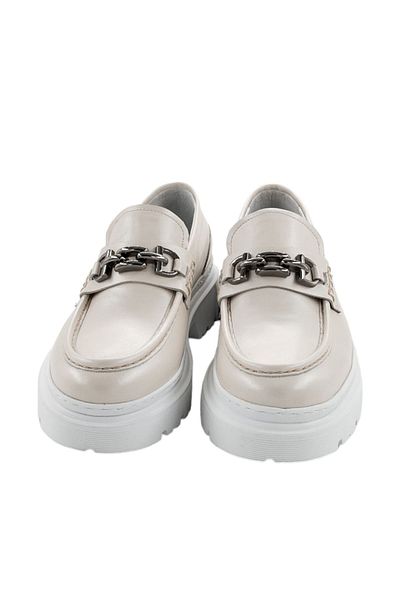 MİLONEK 2024130871   Men's Beige Loafer - Casual Buckle Shoes