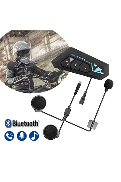TECHNOMEN Kask Kulaklık Bt22 Bluetooth Motosiklet Kulaklık 5.0 Bluetooth Intercom Motosiklet Kulaklık